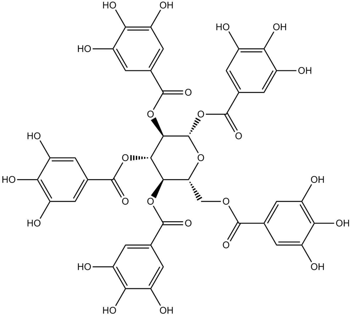 1,2,3,4,6-pentagalloylglucose图片