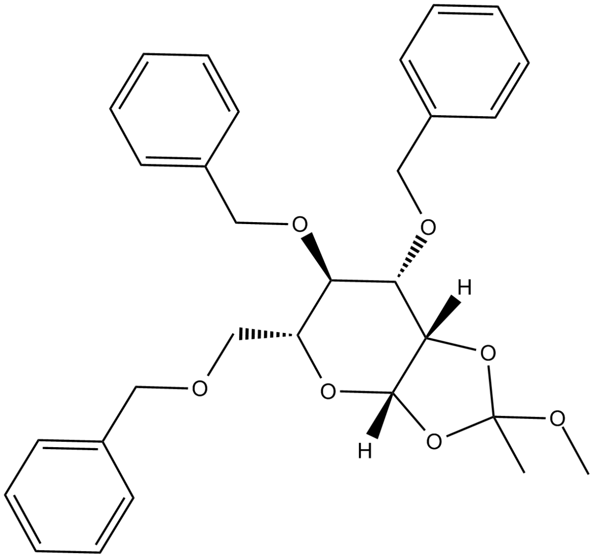 3,4,6-Tri-O-benzyl--D-Mannopyranose 1,2-(methyl orthoacetate)ͼƬ