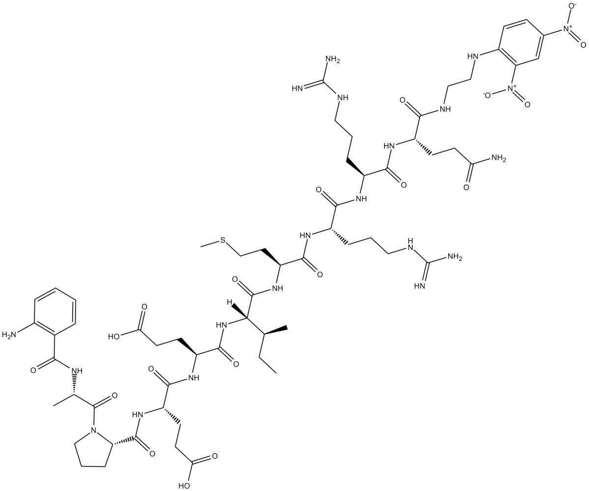 Abz-Ala-Pro-Glu-Glu-Ile-Met-Arg-Arg-Gln-EDDnpͼƬ