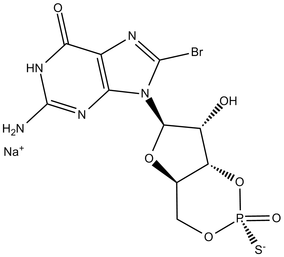 Rp-8-bromo-Cyclic GMPS(sodium salt)图片