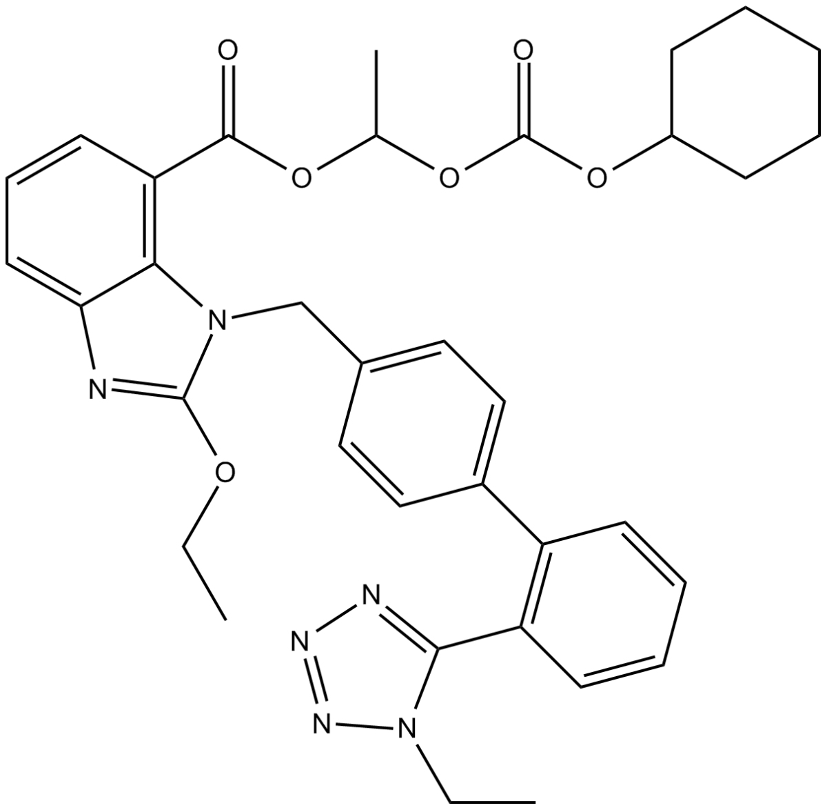 1H-1-ethyl Candesartan Cilexetil图片