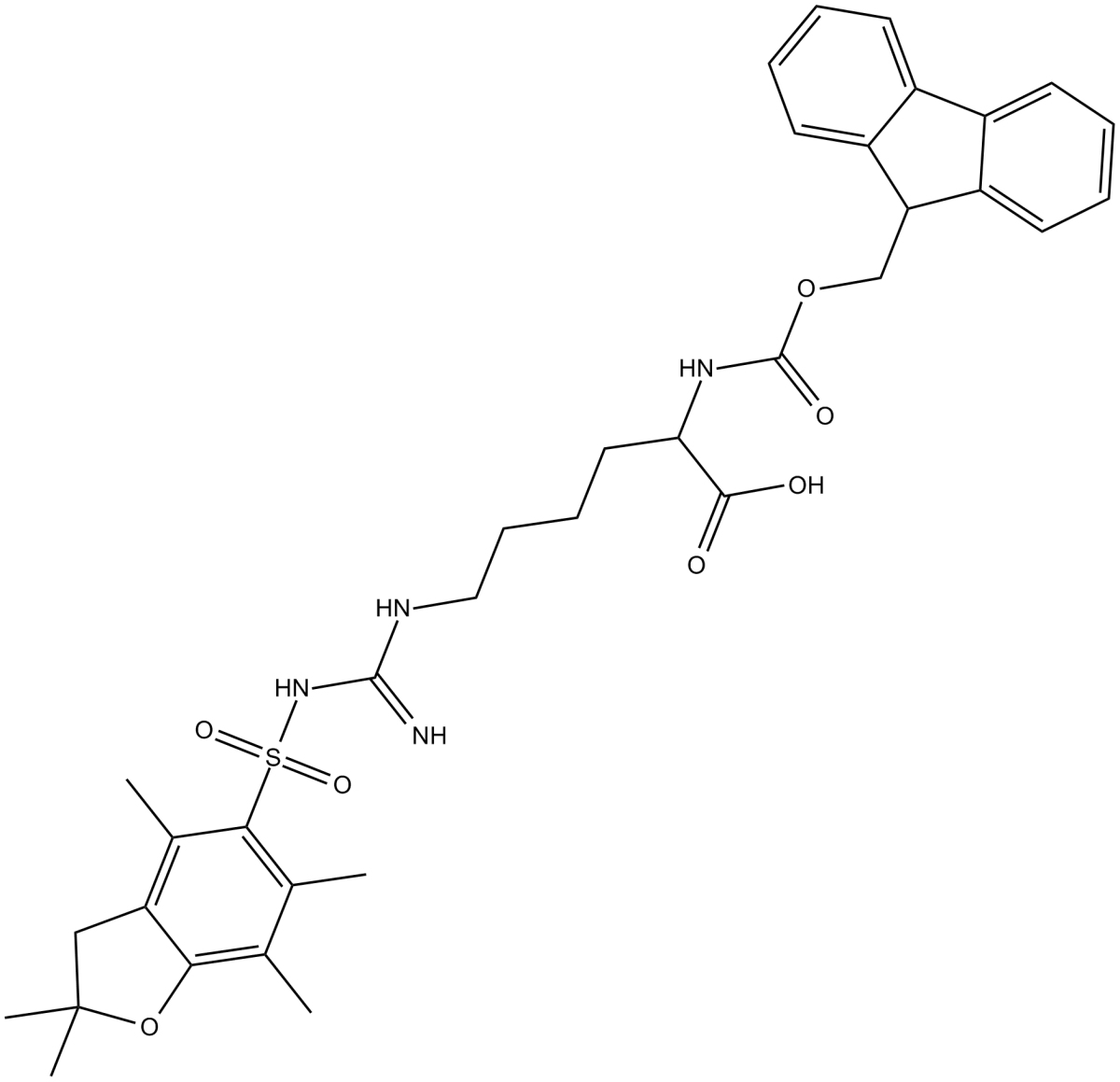 Fmoc-β-homo-Arg(Pbf)-OH图片