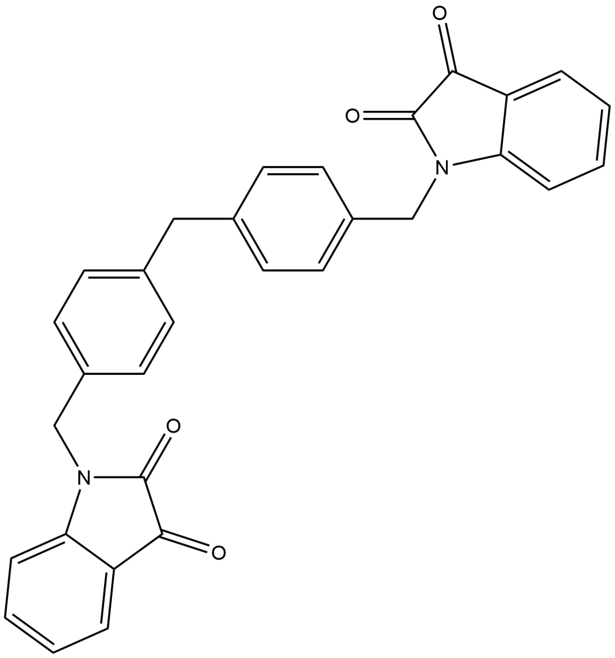 1-{[4-({4-[(2,3-DIOXO-2,3-DIHYDRO-1H-INDOL-1-YL)METHYL]PHENYL}METHYL)PHENYL]METHYL}-2,3-DIHYDRO-1H-INDOLE-2,3-DIONEͼƬ