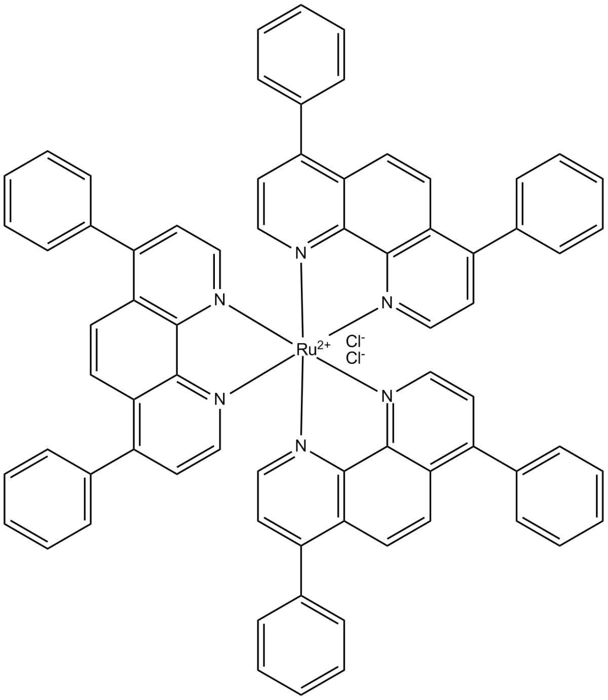 Tris(4,7-diphenyl-1,10-phenanthroline)ruthenium II dichloride complexͼƬ