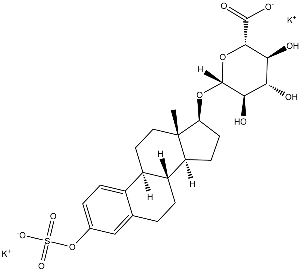 Estradiol 3-sulfate 17-Glucuronide(potassium salt)ͼƬ