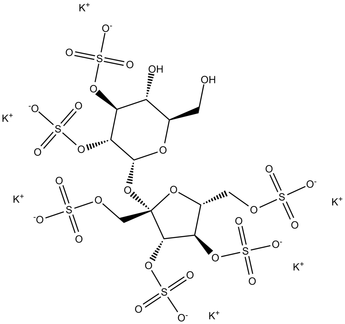 Sucrose hexasulfate(potassium salt)图片