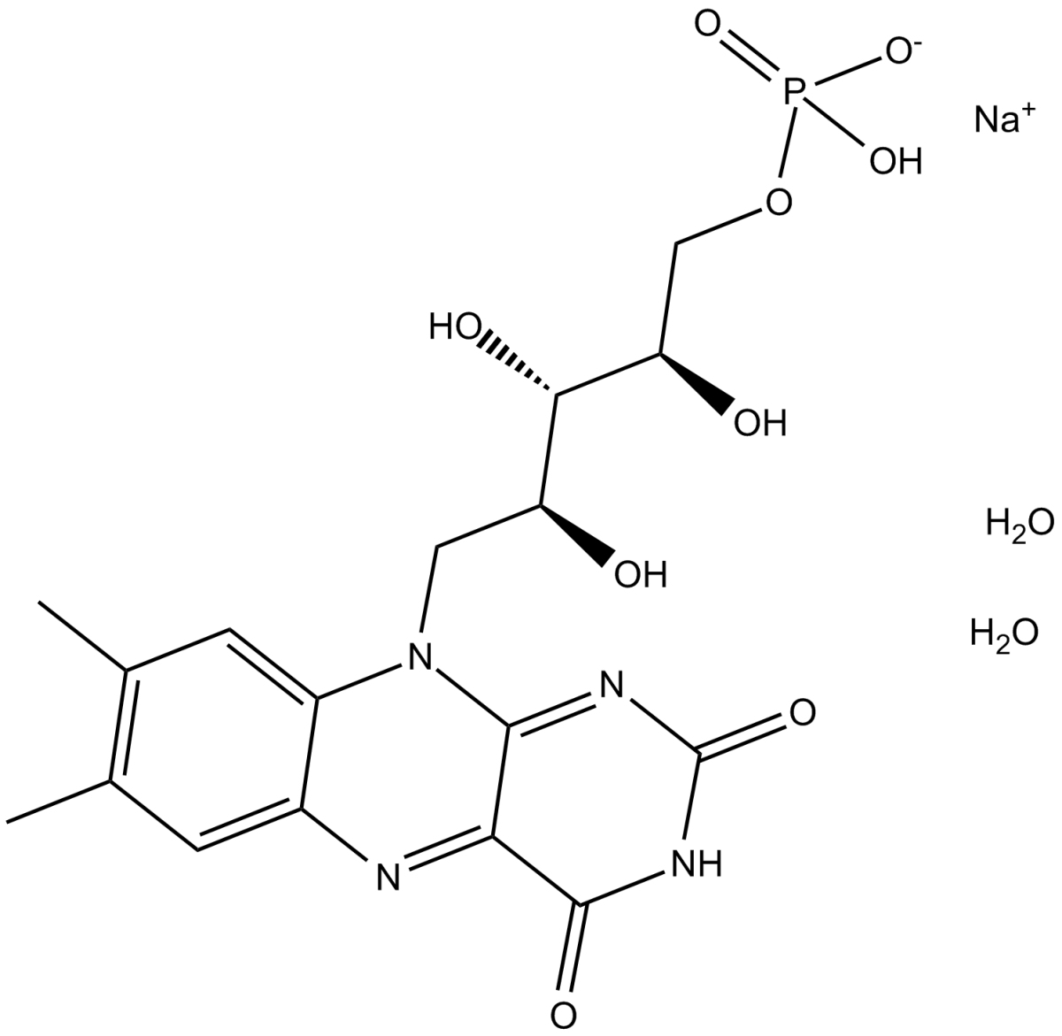 Riboflavin 5'-monophosphate(sodium salt hydrate)图片