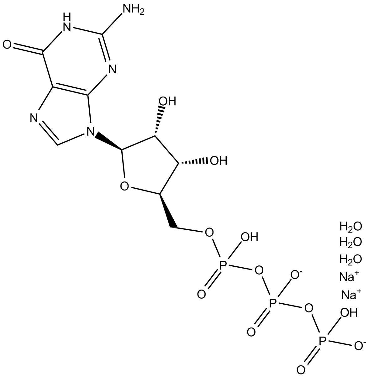 Guanosine 5-triphosphate(sodium salt hydrate)ͼƬ