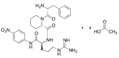 L-Argininamide-D-phenylalanyl-L-2-piperidinecarbonyl-N-(4-nitrophenyl)Acetic Acid(D-PHE-PIP-ARG-PNA)ͼƬ