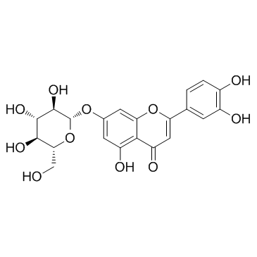 Cynaroside(Luteolin 7-glucosideLuteolin 7-O--D-glucoside)ͼƬ