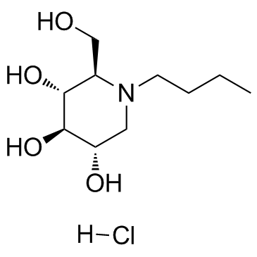 Miglustat hydrochloride(N-Butyldeoxynojirimycin HCl NB-DNJ HCl OGT918 HCl)ͼƬ