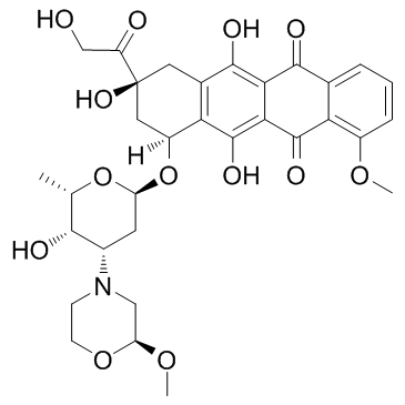 Nemorubicin(MethoxymorpholinyldoxorubicinPNU 152243PNU-152243A)ͼƬ