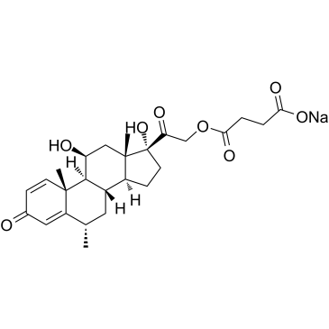 6α-Methylprednisolone 21-hemisuccinate sodium saltͼƬ