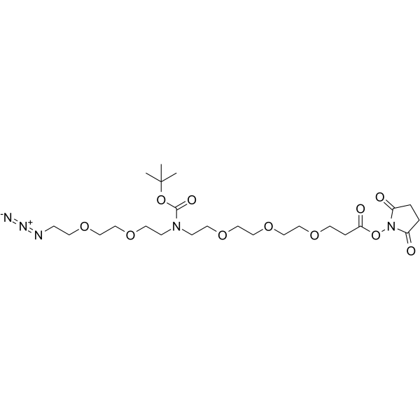 N-(Azido-PEG2)-N-Boc-PEG3-NHS esterͼƬ