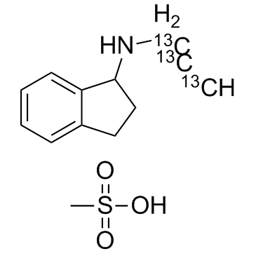 Rasagiline 13C3 mesylate racemic(AGN1135 13C3 racemic)ͼƬ