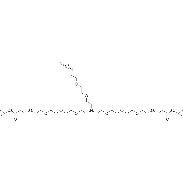 N-(Azido-PEG2)-N-bis(PEG4-Boc)图片