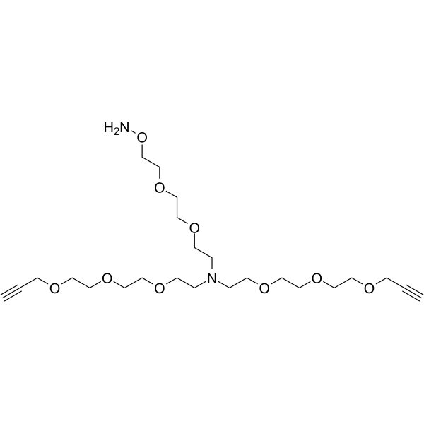 N-(Aminooxy-PEG2)-N-bis(PEG3-propargyl)ͼƬ