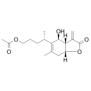 Inulicin(1-O-Acetylbritannilactone)图片