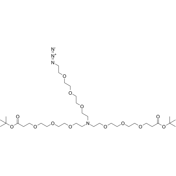 N-(Azido-PEG3)-N-bis(PEG3-Boc)ͼƬ