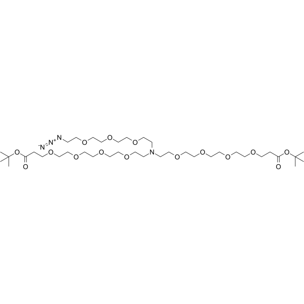 N-(Azido-PEG3)-N-bis(PEG4-Boc)ͼƬ