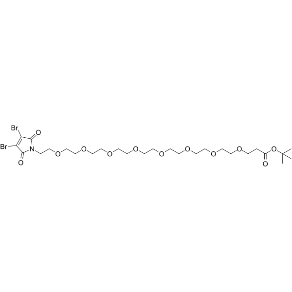 3,4-Dibromo-Mal-PEG8-BocͼƬ