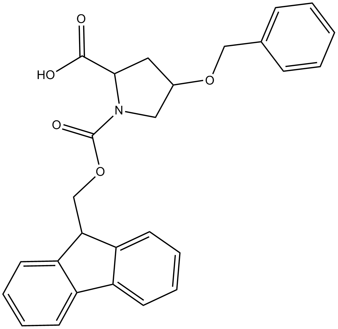 Fmoc-Hyp(Bzl)-OH图片