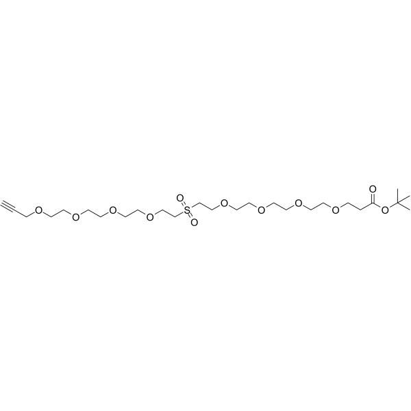 Propargyl-PEG4-Sulfone-PEG4-BocͼƬ