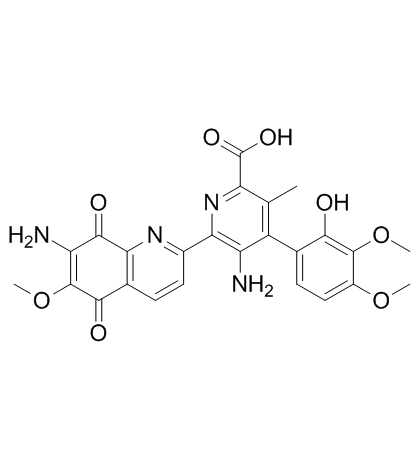 Streptonigrin(Bruneomycin)ͼƬ