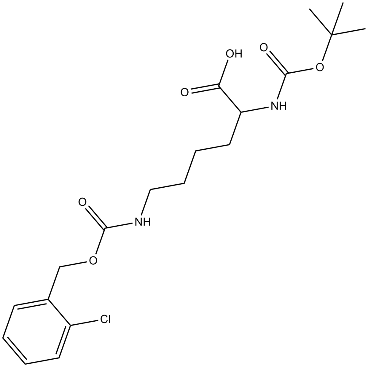 Boc-Lys(2-Cl-Z)-OH图片