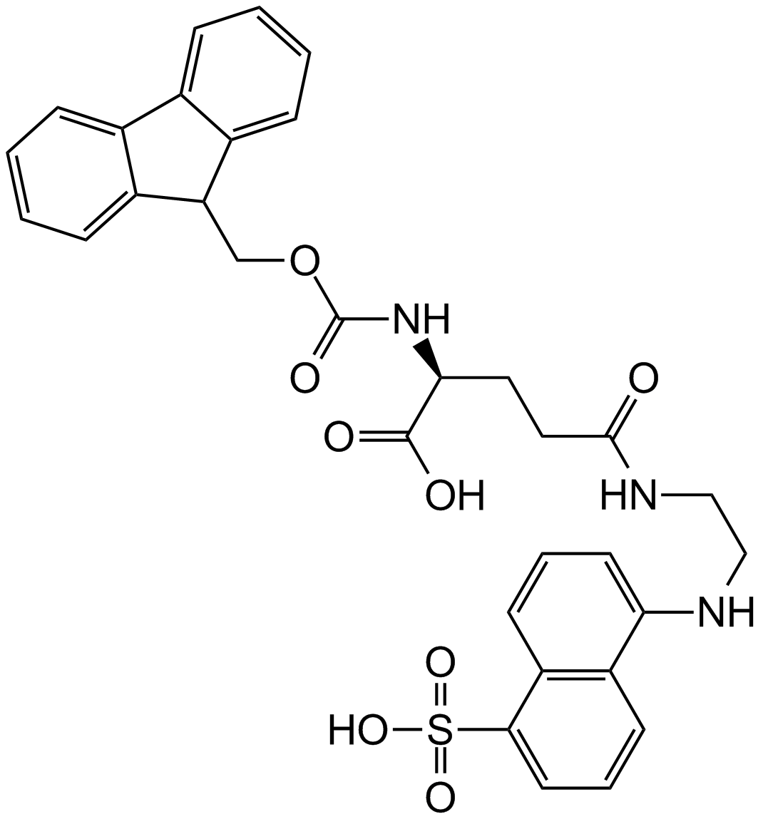 Fmoc-Glu(Edans)-OH图片