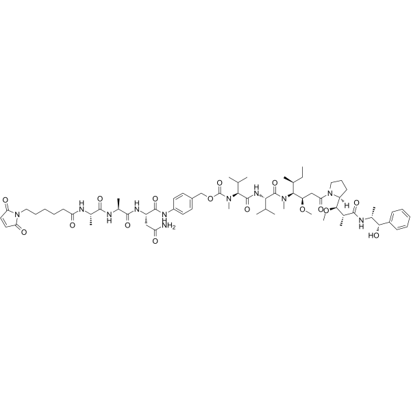 Mc-Alanyl-Alanyl-Asparagine-PAB-MMAEͼƬ