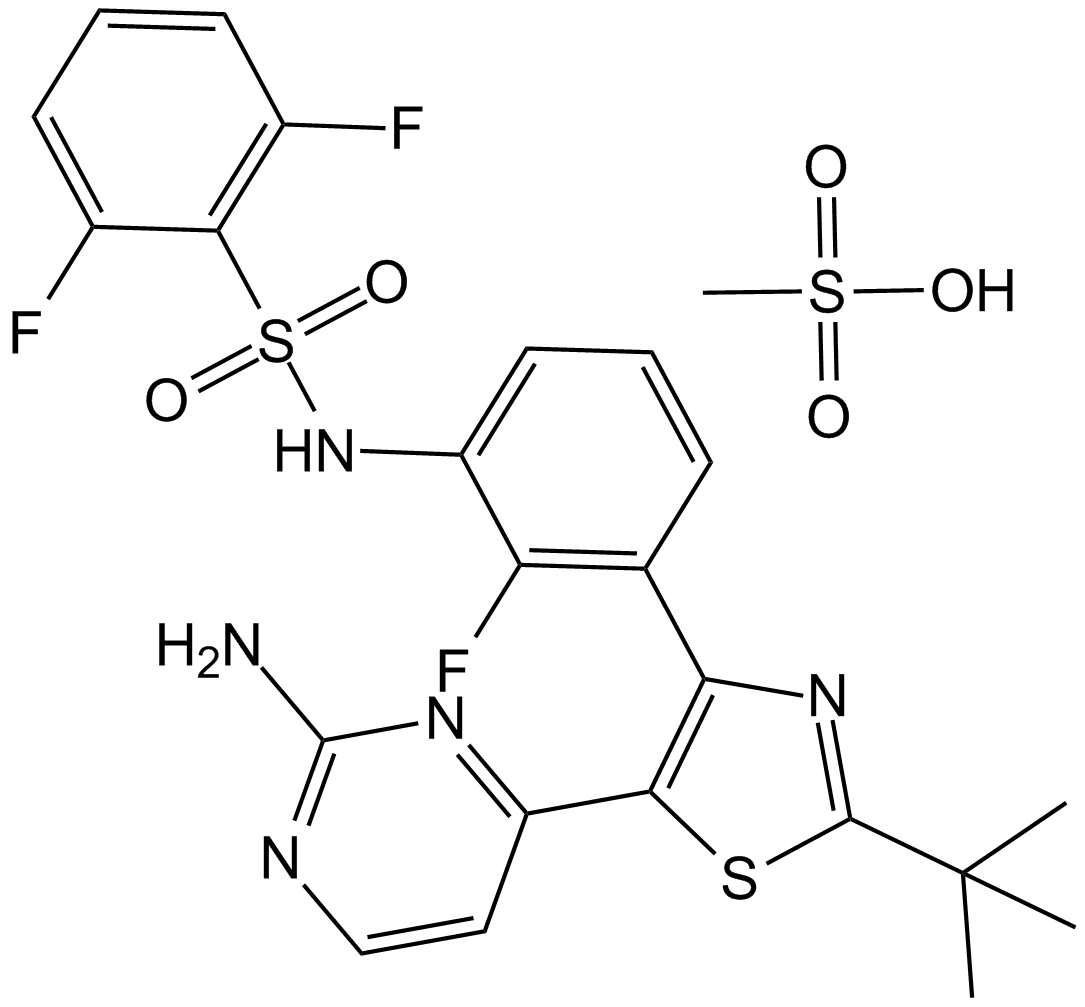 Dabrafenib Mesylate(GSK-2118436)图片