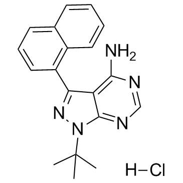 1-Naphthyl PP1 hydrochloride(1-NA-PP 1 hydrochloride)ͼƬ