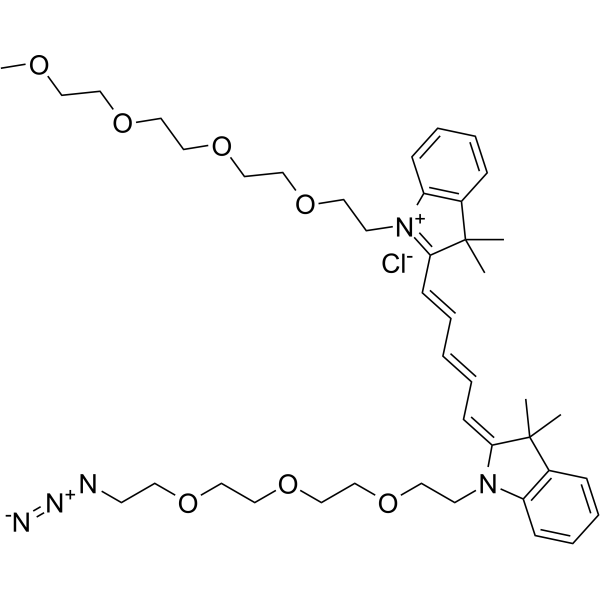 N-(m-PEG4)-N'-(azide-PEG3)-Cy5ͼƬ