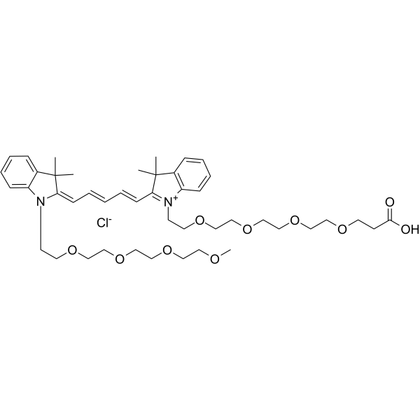 N-(m-PEG4)-N'-(PEG4-acid)-Cy5ͼƬ