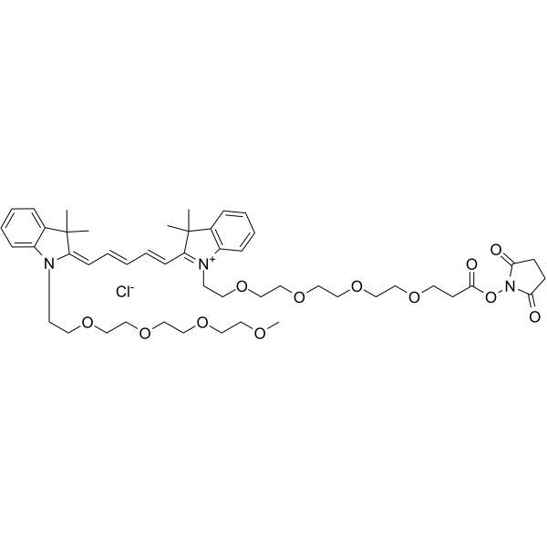 N-(m-PEG4)-N'-(PEG4-NHS ester)-Cy5ͼƬ