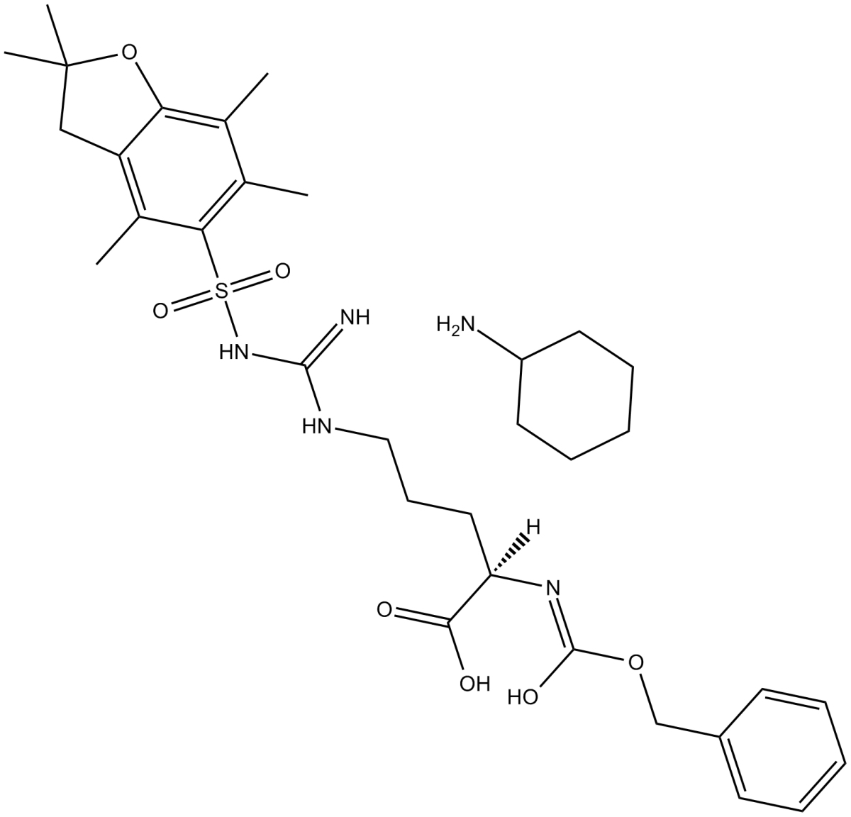 Z-D-Arg(Pbf)-OH·CHA图片