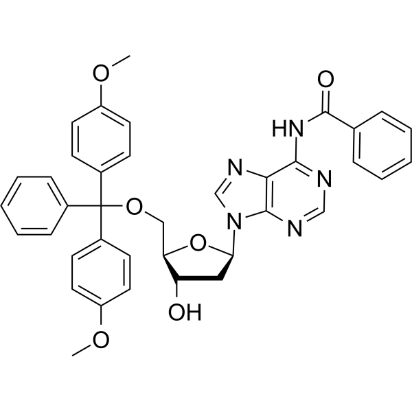 N6-Benzoyl-5′-O-(4,4′-dimethoxytrityl)-2′-deoxyadenosineͼƬ