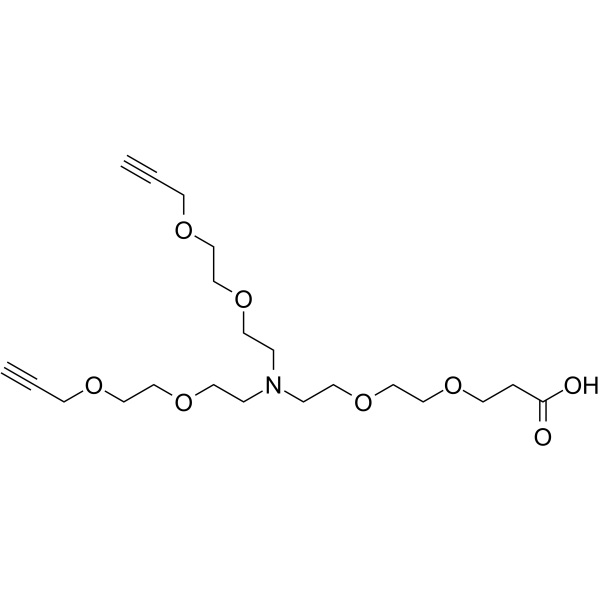 N-(PEG2-C2-acid)-N-bis(PEG2-propargyl)ͼƬ