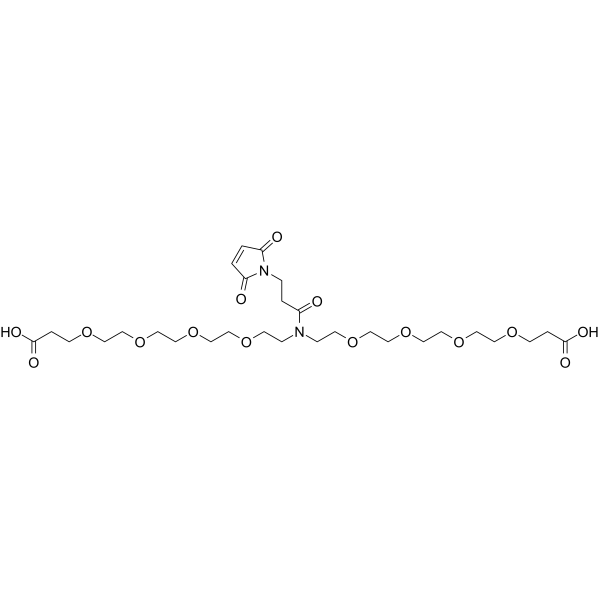 Mal-N-bis(PEG4-C2-acid)图片