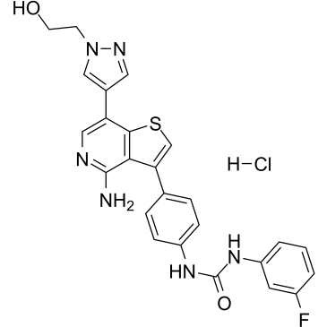 Ilorasertib hydrochloride图片