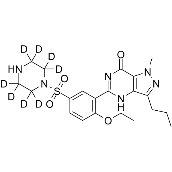 N-Desmethyl Sildenafil-d8图片