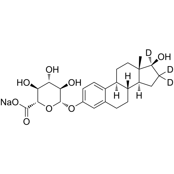 17β-Estradiol-3-β-D-glucuronide-d3 sodiumͼƬ