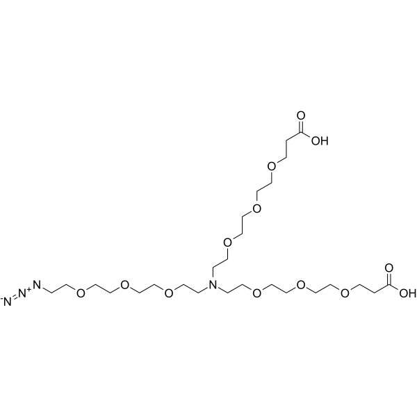 N-(Azido-PEG3)-N-bis(PEG3-acid)ͼƬ