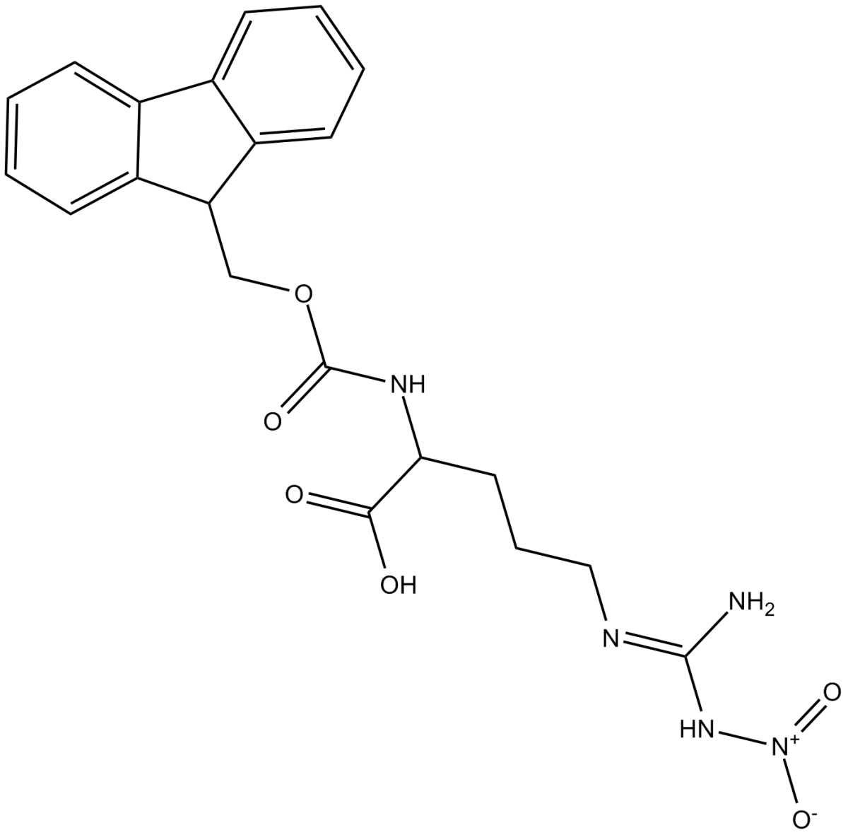 Fmoc-Arg(NO2)-OH图片