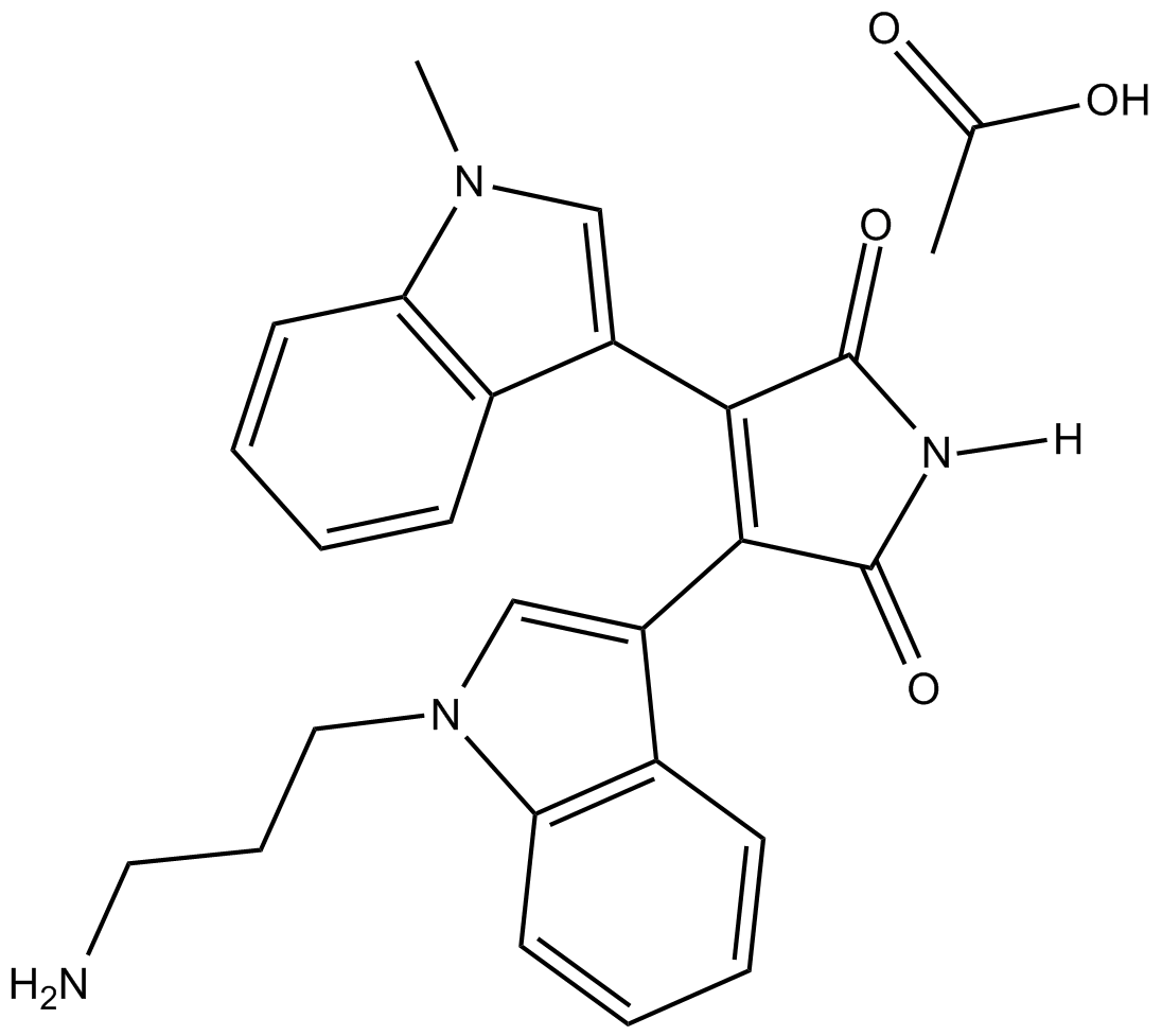 Bisindolylmaleimide VIII(acetate)ͼƬ