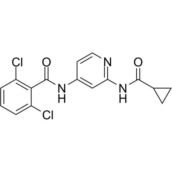 2,6-Dichloro-N-(2-(cyclopropanecarboxamido)pyridin-4-yl)benzamideͼƬ