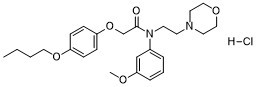 Acetamide,N-(m-anisyl)-2-(p-butoxyphenoxy)-N-(2-morpholinoethyl)-,hydrochlorideͼƬ