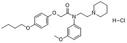 Acetamide,N-(m-anisyl)-2-(p-butoxyphenoxy)-N-(2-piperidinoethyl)-,hydrochloride图片