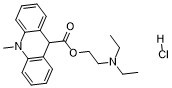 Acridan-9-carboxylic acid,10-methyl-,2-(diethylamino)ethyl ester,hydrochloride图片